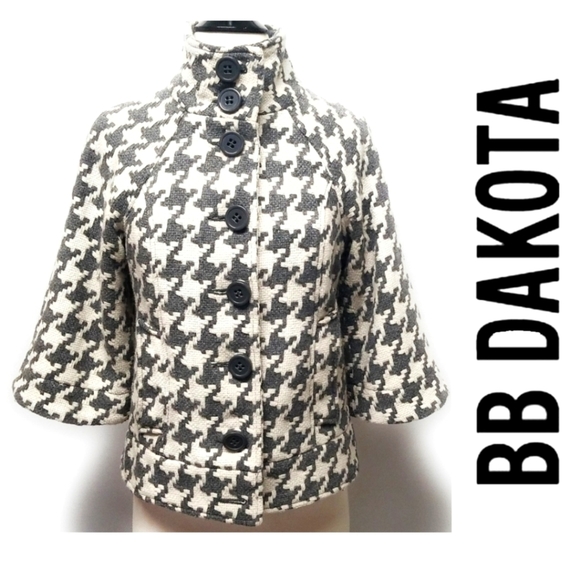 Bb Dakota Wool Blend Large Houndstooth 